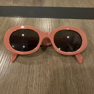 CELINE Triomphe Oval Acetate Sunglasses